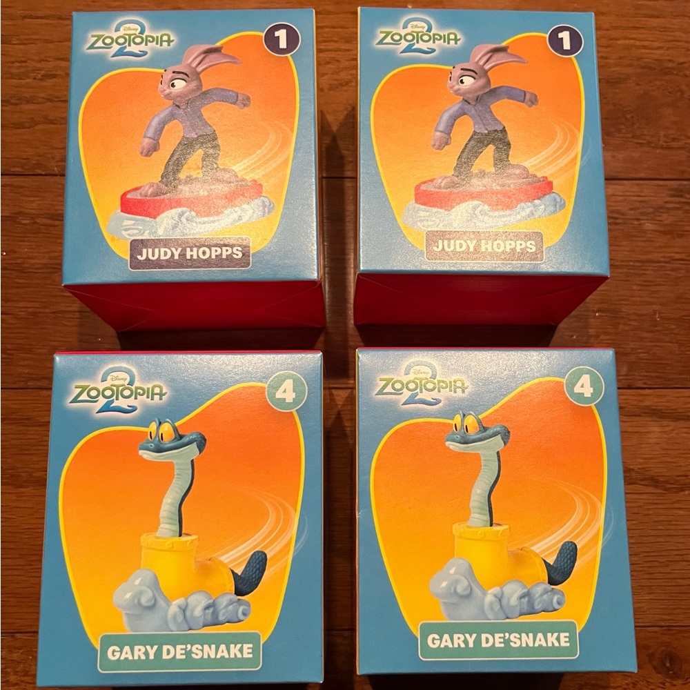 McDonald’s Zootopia 2 Judy & Gary set of 4